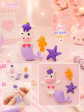 DIY Mermaid Unicorn Puzzle Eraser Set