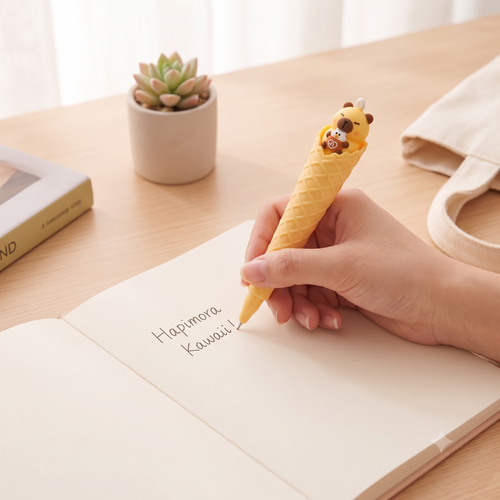 Capybara Waffle Cone Gel Pen