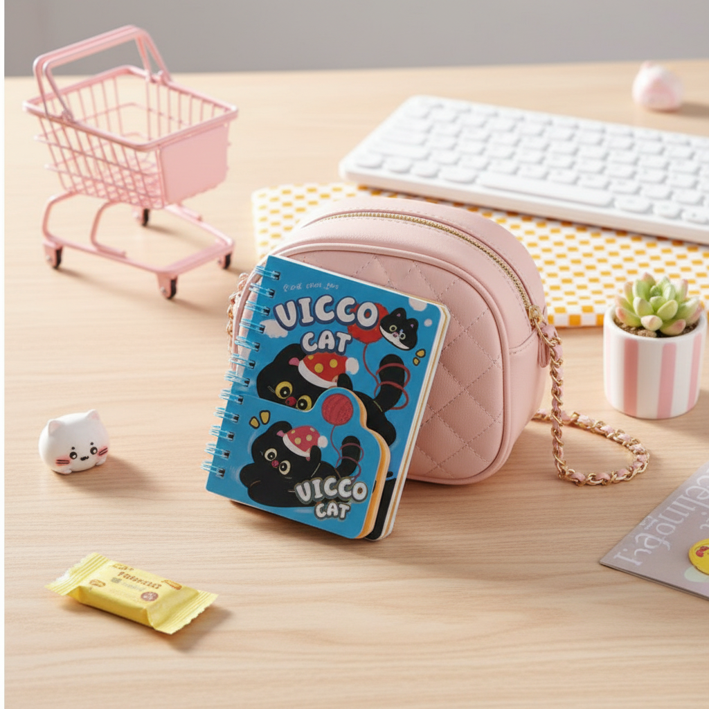 Vicco Cat Mini Pocket Notebook